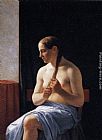 Seated Nude Model by Christoffer Wilhelm Eckersberg